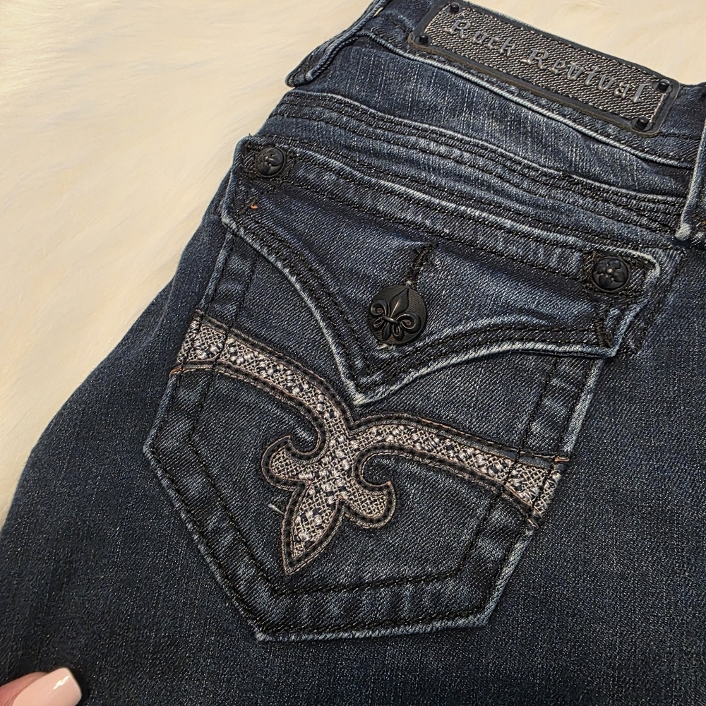Rock Revival Dark Blue Flare Jeans